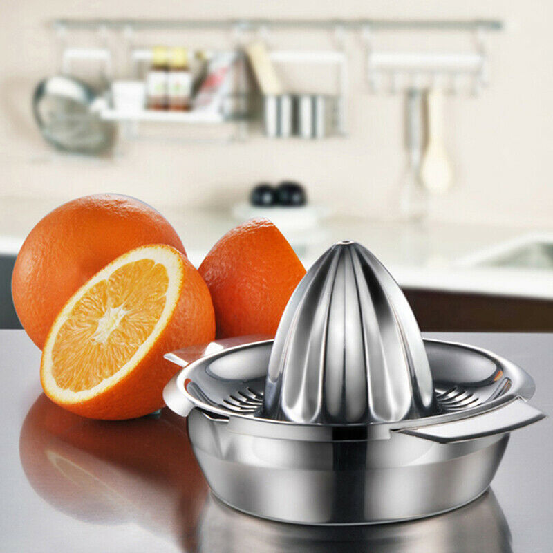 Portable lemon orange manual fruit juicer 304 stainless steel kitchen tool^m_DD