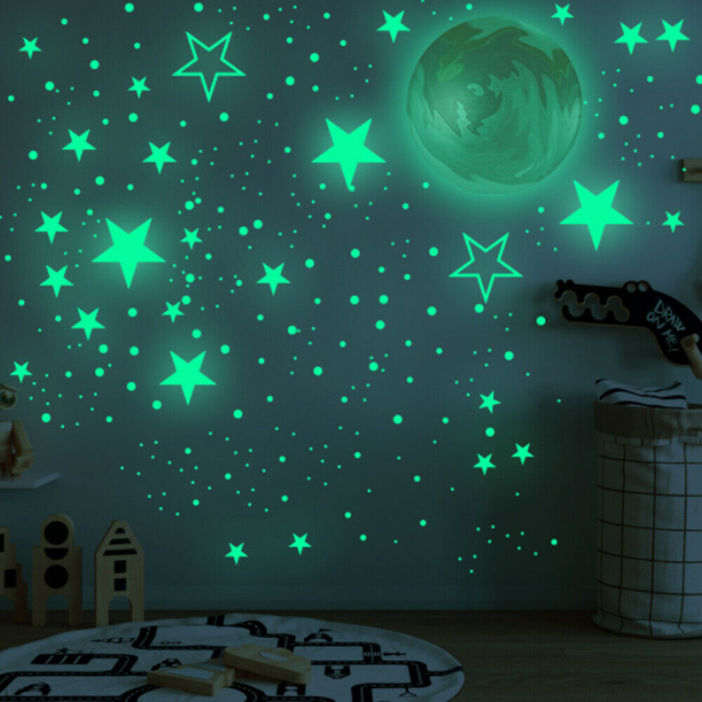 Luminous Stars ball and Stars Wall Stickers for Kids Room Wall Decals Ceiling