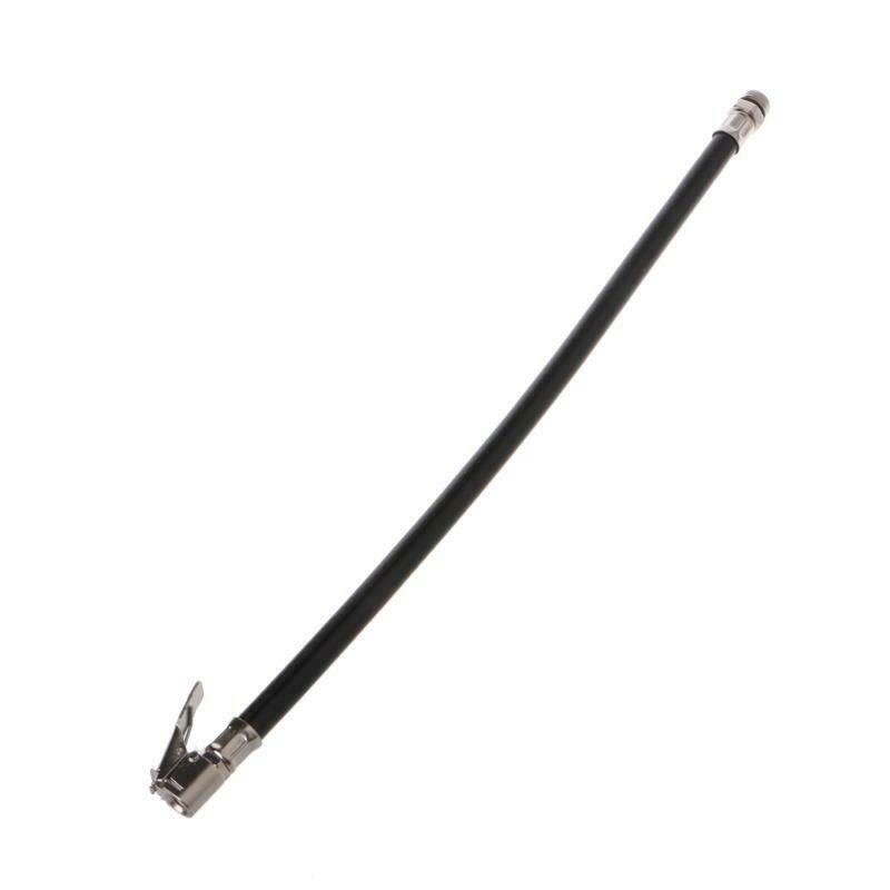 Motorcycle Bicycle Car Flexible Clip On Air Tyre Tire Chuck Inflator Hose Tool