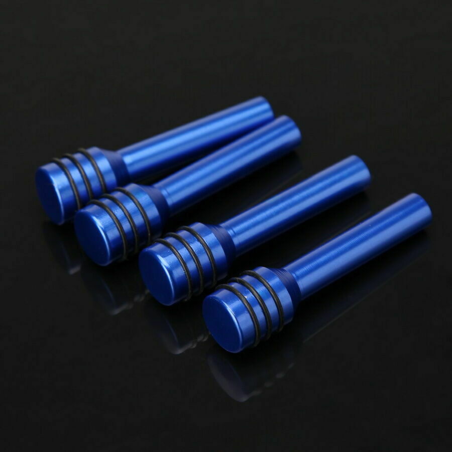 4Pcs Blue Alloy Universal Car Auto Truck Interior Door Lock Knob Pull Pins