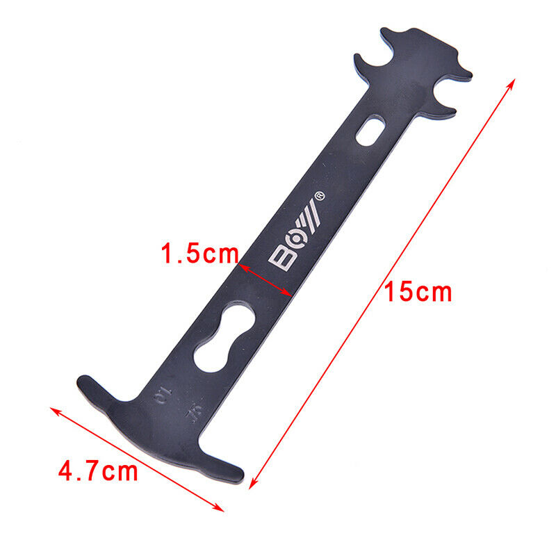 Black Bike Chain Wear Indicator Bicycle Repair Tool Bike Chain Checker Kits Fx