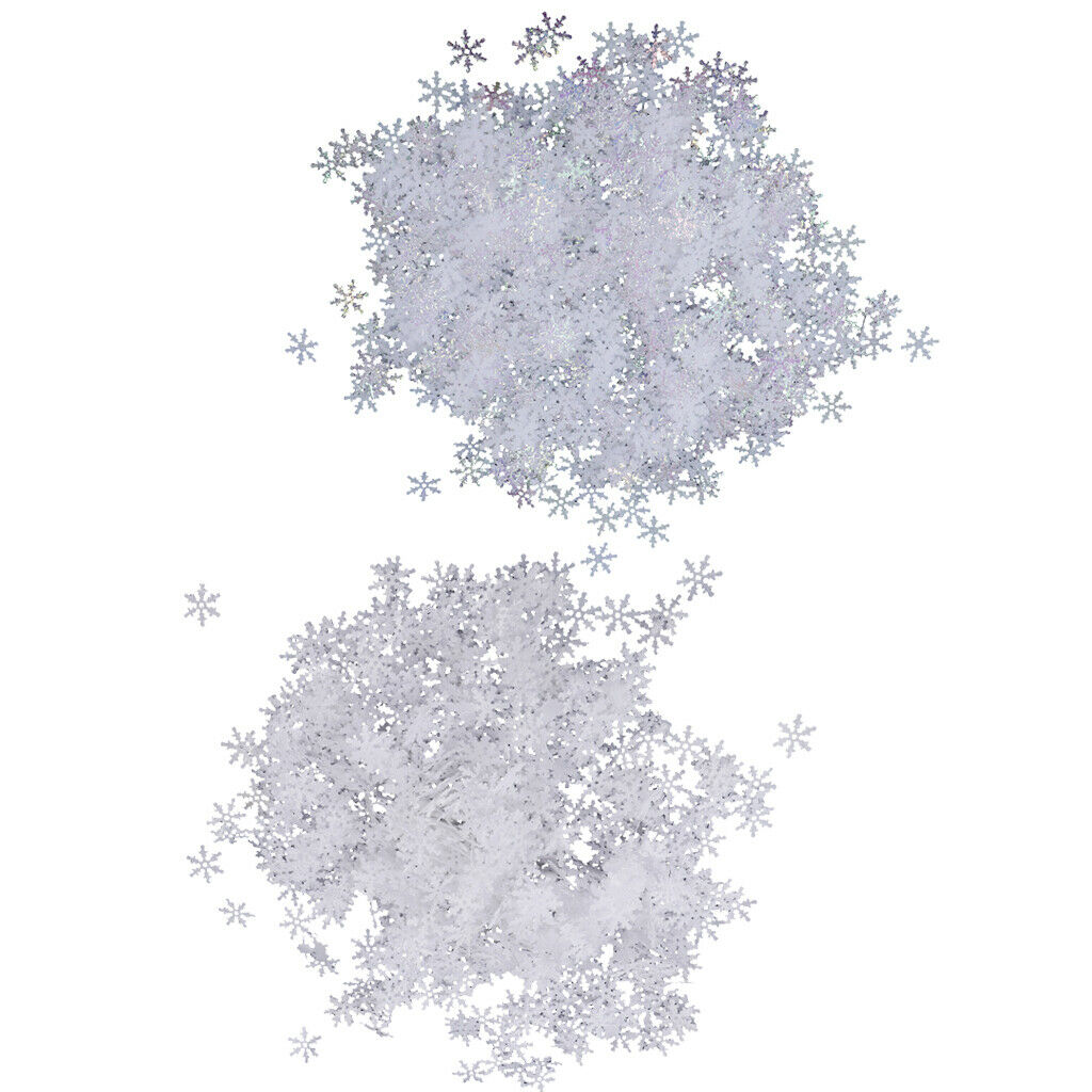 Bag of 1000pcs 15mm Nonwoven Christmas Snowflake Table Confetti Xmas Decor A