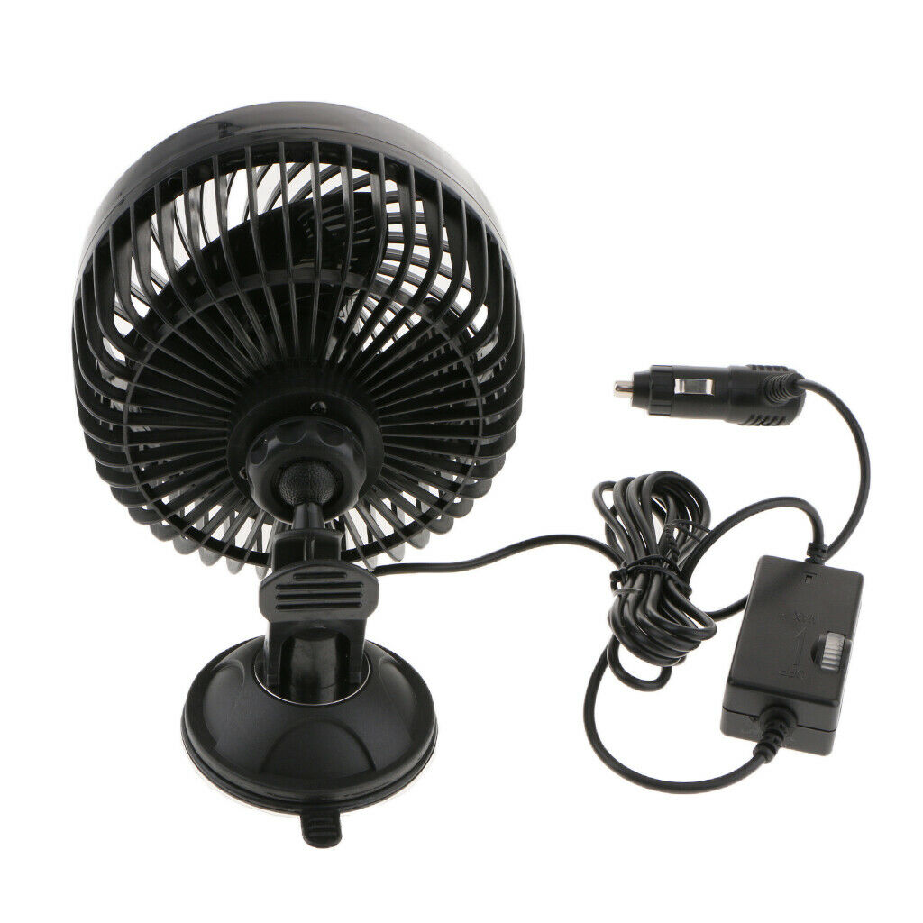 6 inch 24V 12W Car SUV Truck Plug in Electric Fan with Cigarette Lighter Low