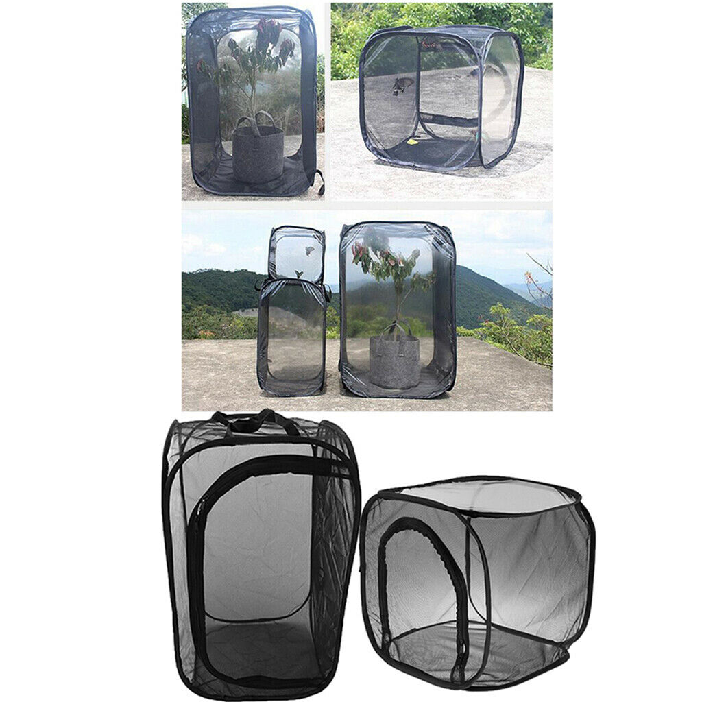 2 pcs Foldable Insect Butterfly Habitat House Terrarium Breeding Cage