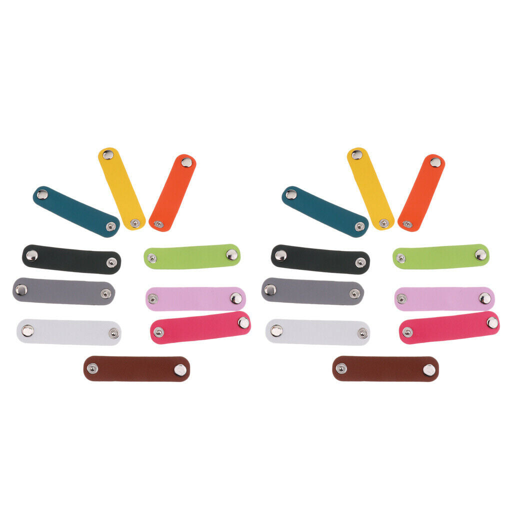 20pcs Fashion Leather Strip Scarf Buckle Clip Clasp Fasteners Proms Brooch