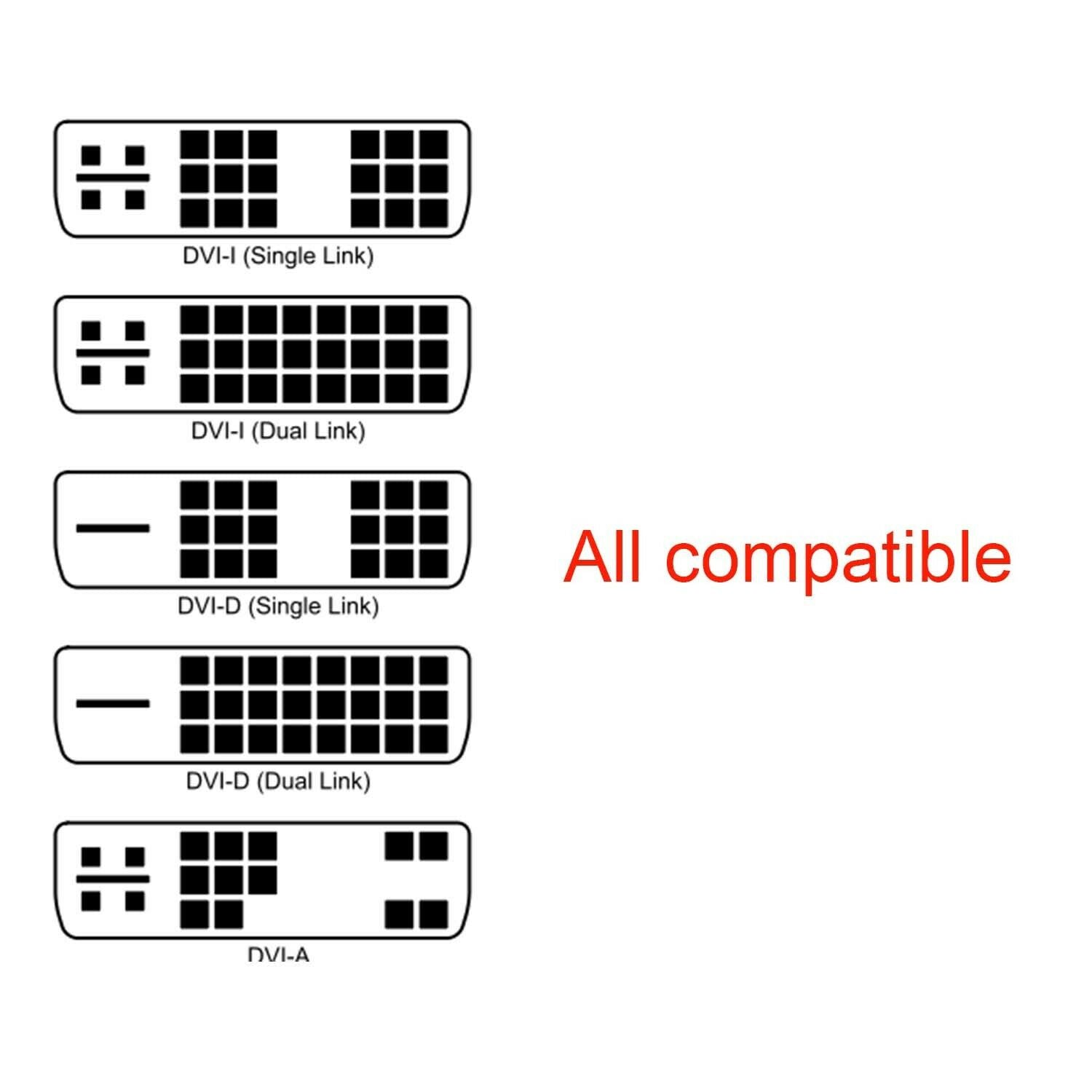 New DVI Female to VGA male adapter DVI-D dual link 24+1 ADAPTOR Converter