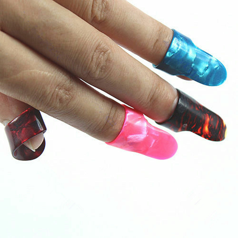 4 Pcs/Set Plastic 1 Thumb 3 Finger Nail String Gutar Picks Plectrum.l8