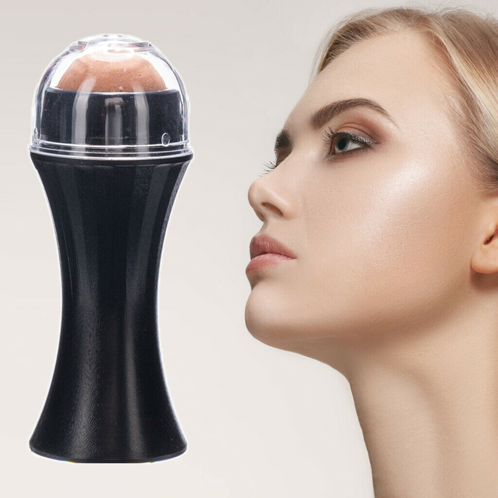 Face Oil Absorbing Volcanic Stone Roller Reusable Skincare Tool for At-Home