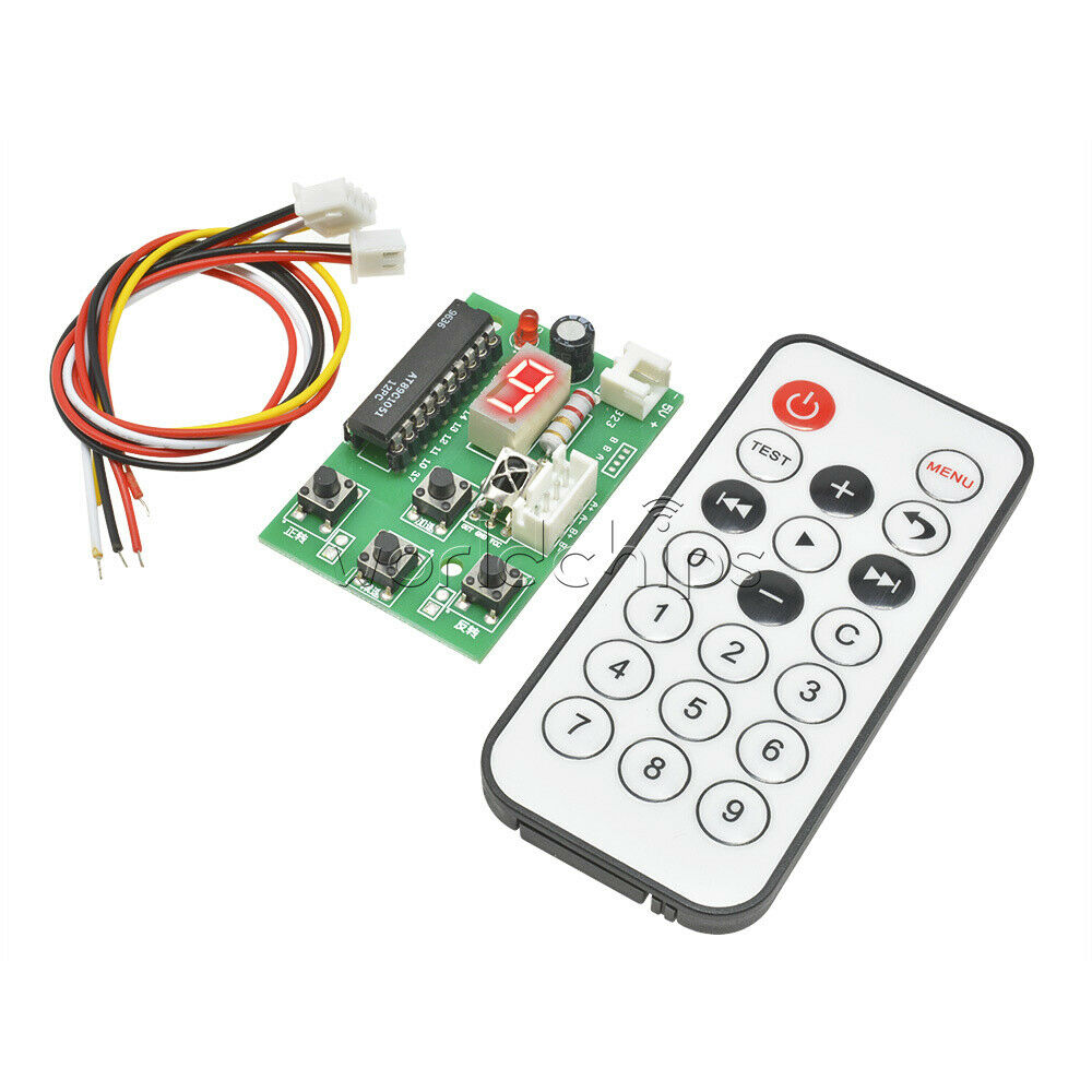 DC 5v 2-phase Stepper Motor Driver Controller Board Adjustable Speed + Remote