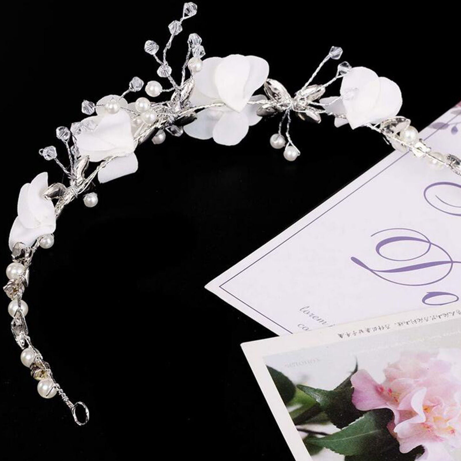 Girls Flower Hair Garland First Communion Hair Accessories Kids Flower Headband