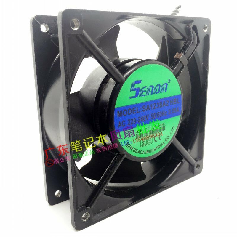 For SEADA SA1238A2HBL Aluminum frame axial fan 220/240V 0.09A 120*120*38mm 2wire