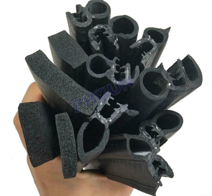 13ft Car Trunk Door Seal Weatherstrip Body Mounted EPDM & Steel Belt Universal