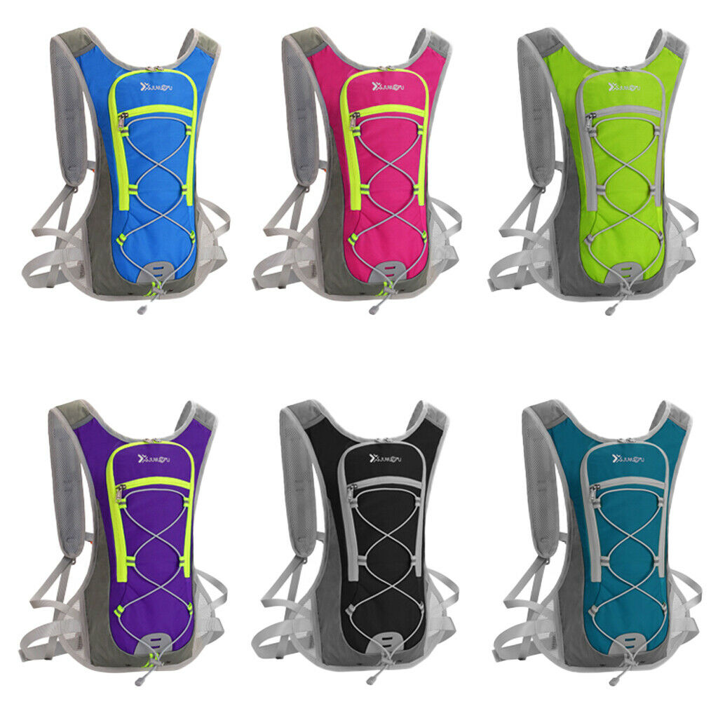 2L Water Backpack Hydration Pack Camping Water Bladder Bag Pouch Lake Blue