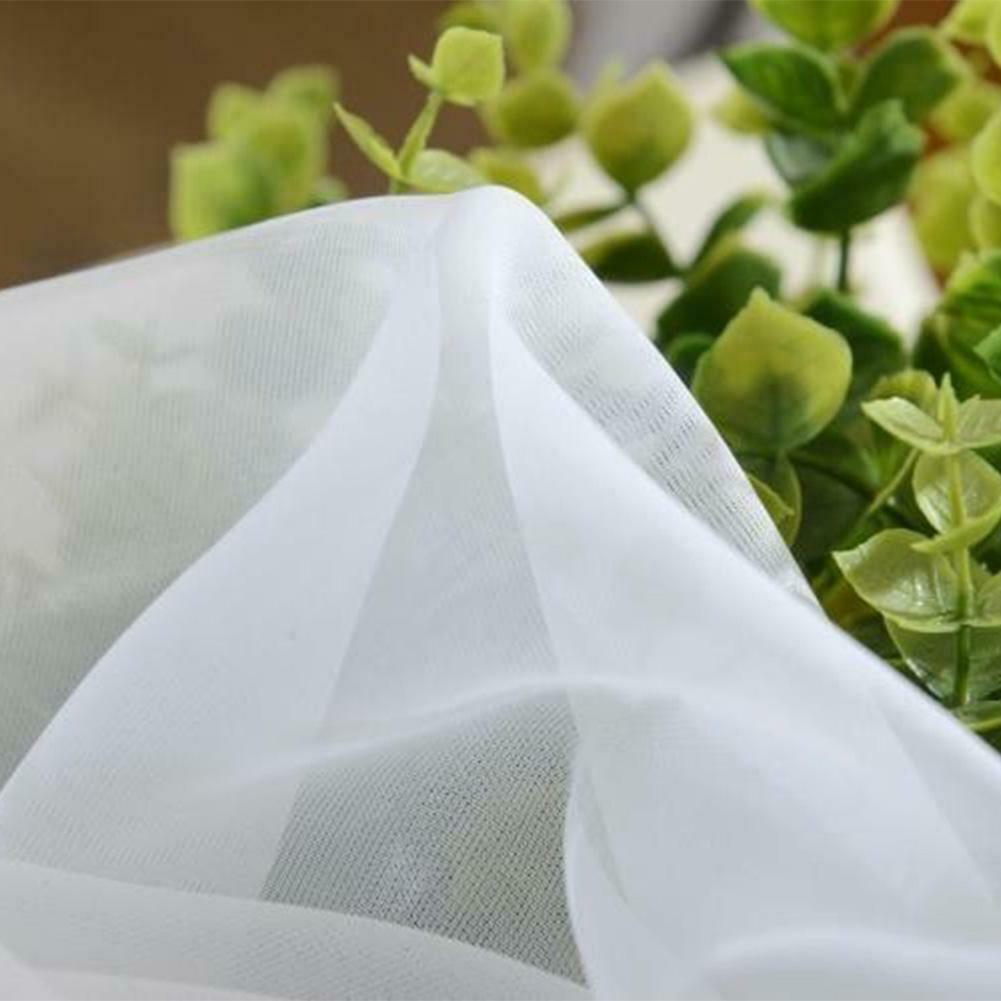 Solid White Yarn Curtain Window Tulle Curtains for Living Room @