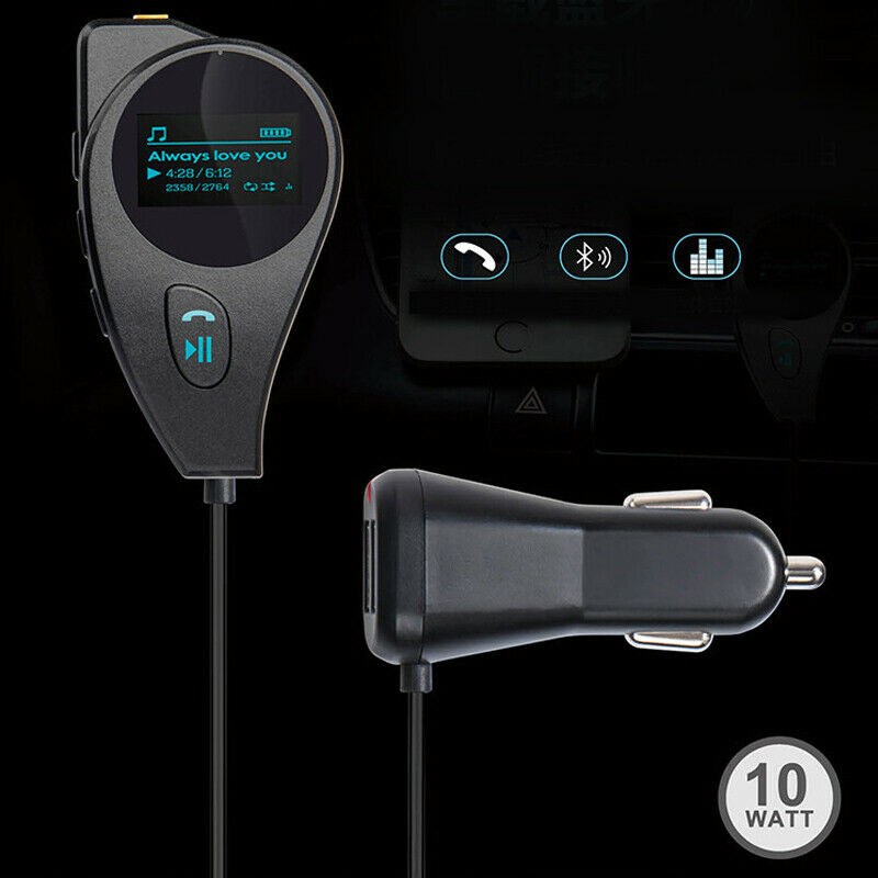 Car SUV FM Transmitter Modulator Wireless Bluetooth Radio MP3 Player USB TF Card