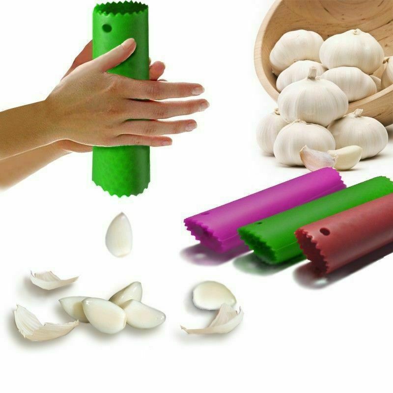 Silicone Garlic Slicer Chopper Peeler Press Crusher Kitchen Cooking Tool Home
