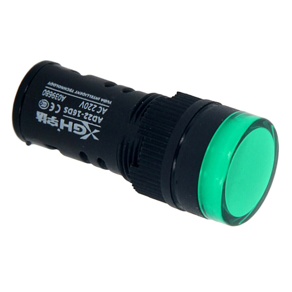 Energy Saving LED Indicator Light Green for Electricity Equipments Textile