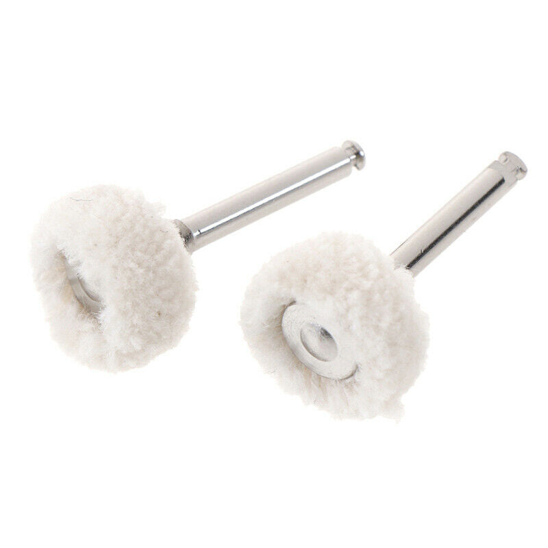 10Pcs/Set Dental Polishing Wheel Wool Cotton Polishing Pad Brushes Rotary Too SJ