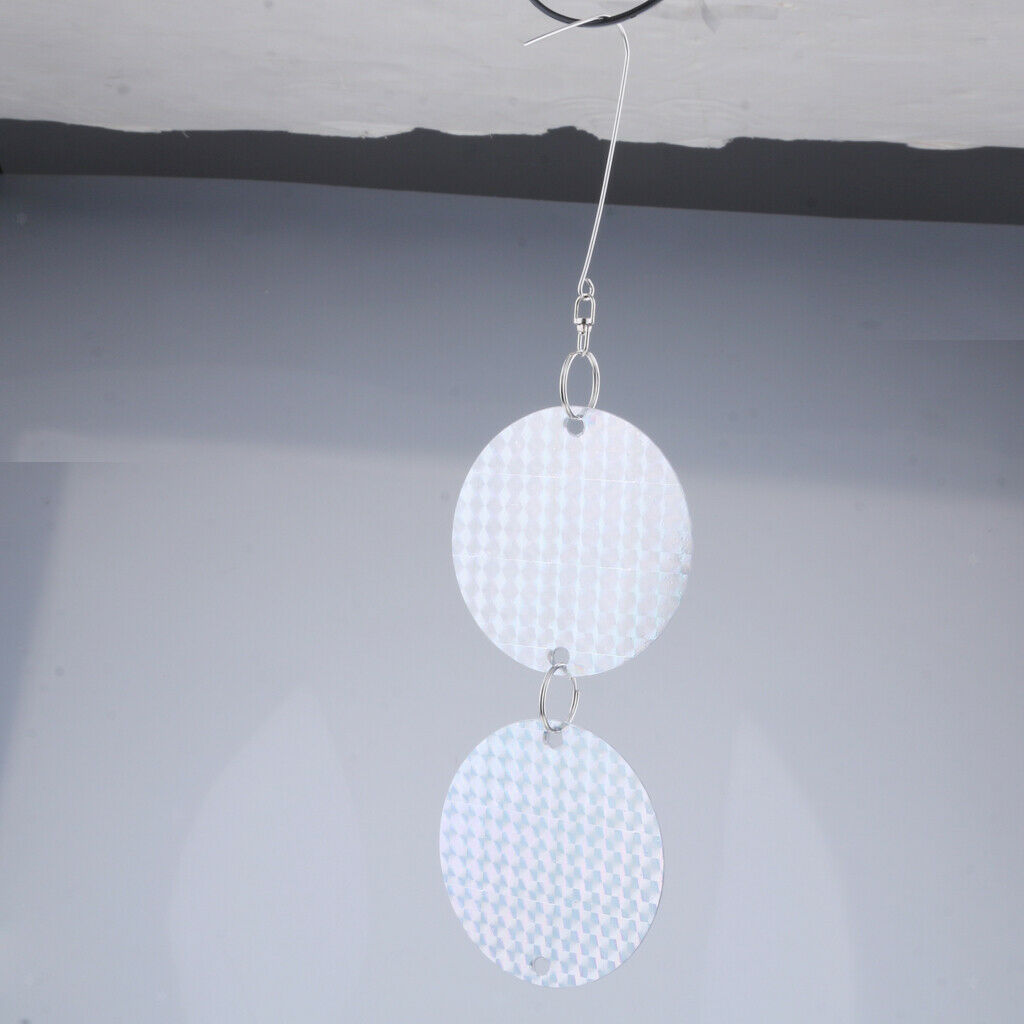 16pc Hanging Reflective Discs Bird Repellent Discs Bird Reflector Discs #2