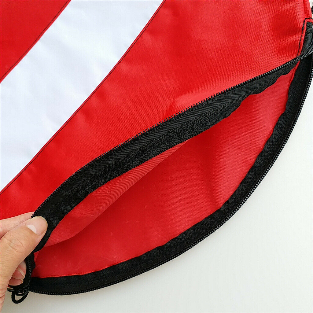 Premium Dive Flag Zipper Scuba Diving Snorkeling Hose Regulator Zip Gear Bag