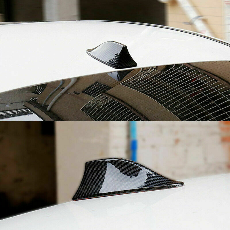 Carbon Fiber Car Autp Trim Shark Fin Roof Antenna Decorative Aerial Universal
