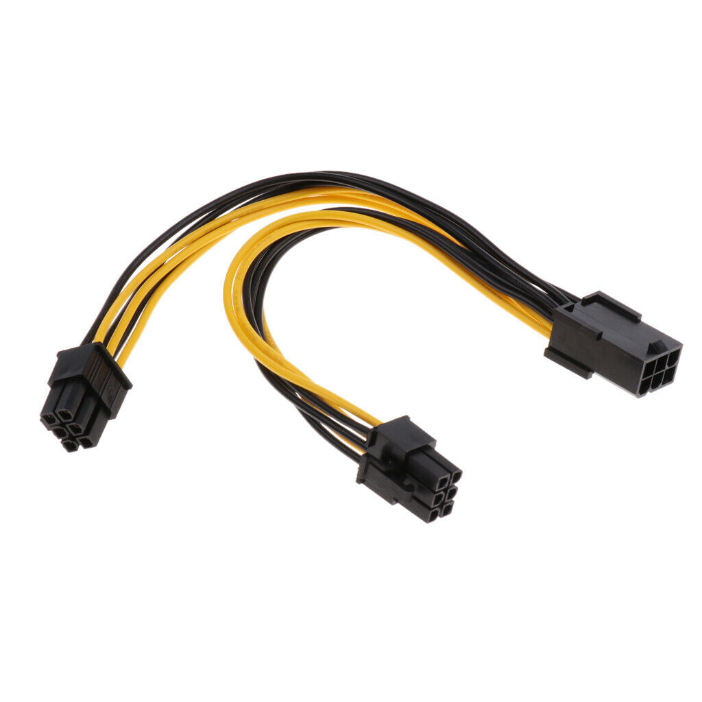 PCI-E 6pin to 2x 6-pin Power Splitter Cable PCIE PCI Express Description Connect