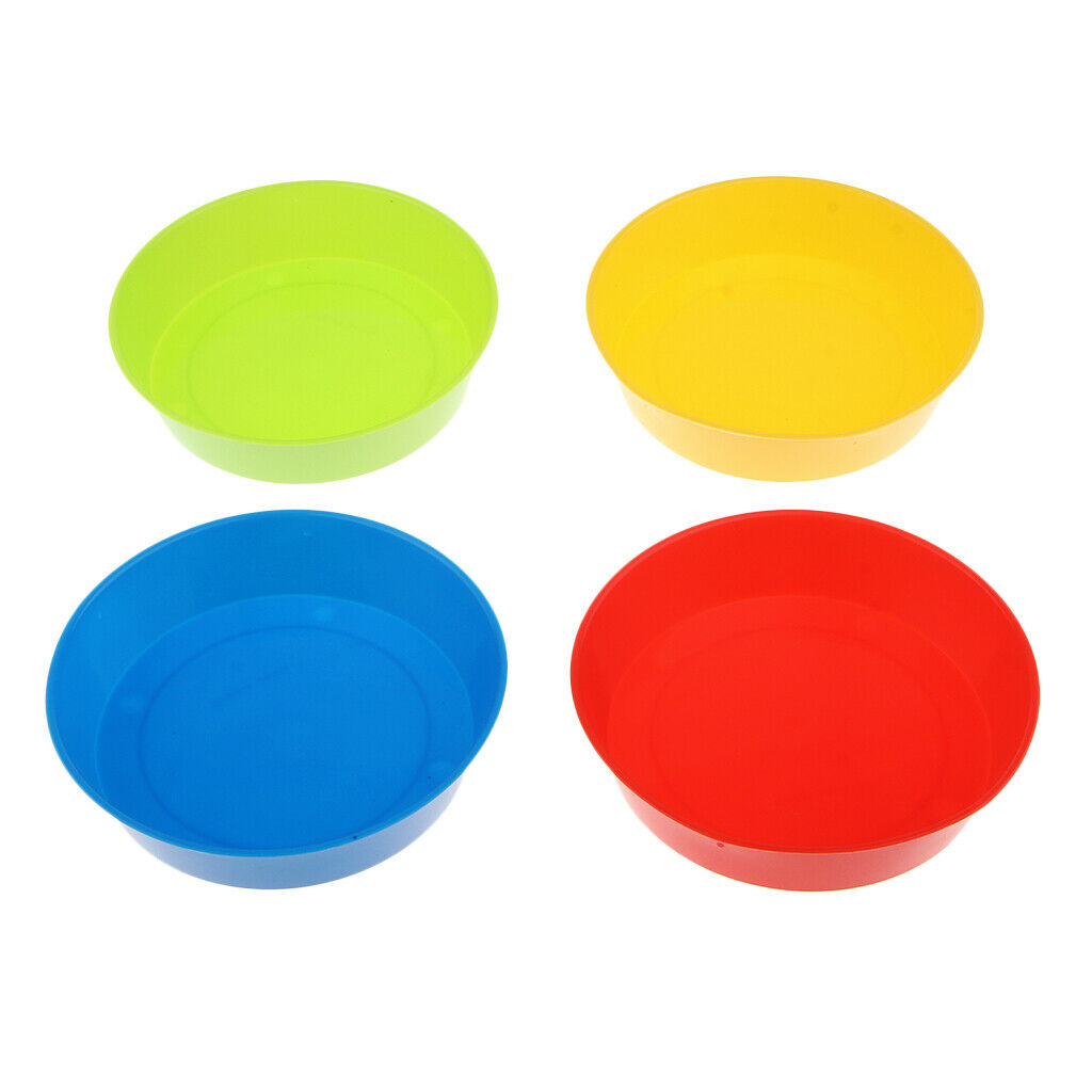 4x Kids Painting Palette Plastic Palettes Tray Kids Children Painting Supply