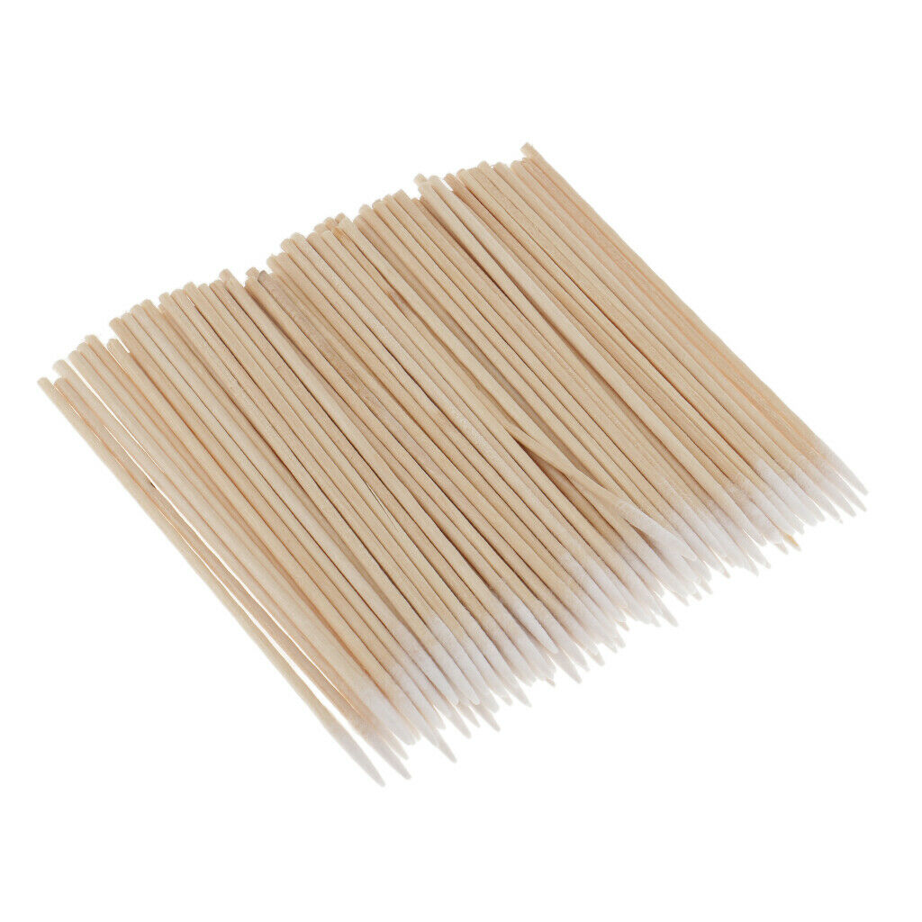 100pcs Microblading Cotton Swabs  Makeup Disposable Applicators 10cm