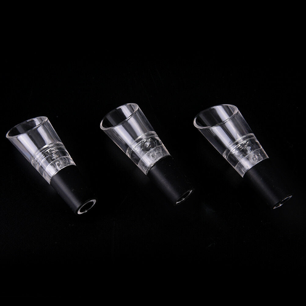 1pc Wine Aerator Pour Spout Acrylic Decanter Pourer Aerating Bottle Stopp.l8