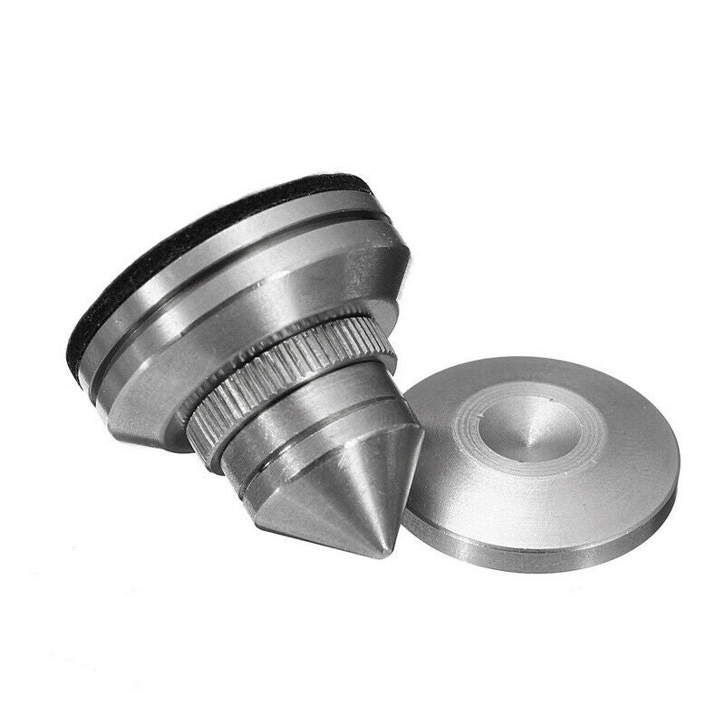 4pcs Stainless Steel Speaker Spike + Pad Base Amplifier Cone Stand Feet