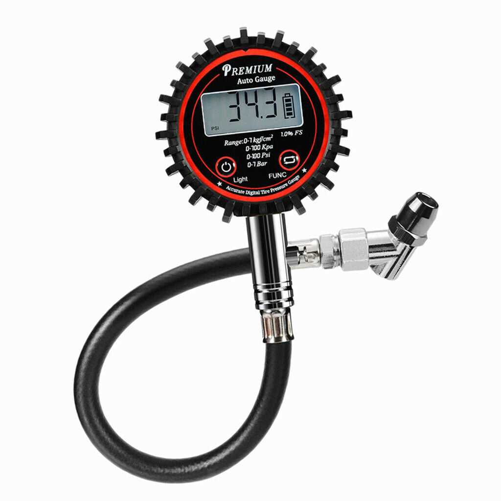 100 PSI Electric LCD Digital Tire Air Pressure Guage Inflator for Car Truck