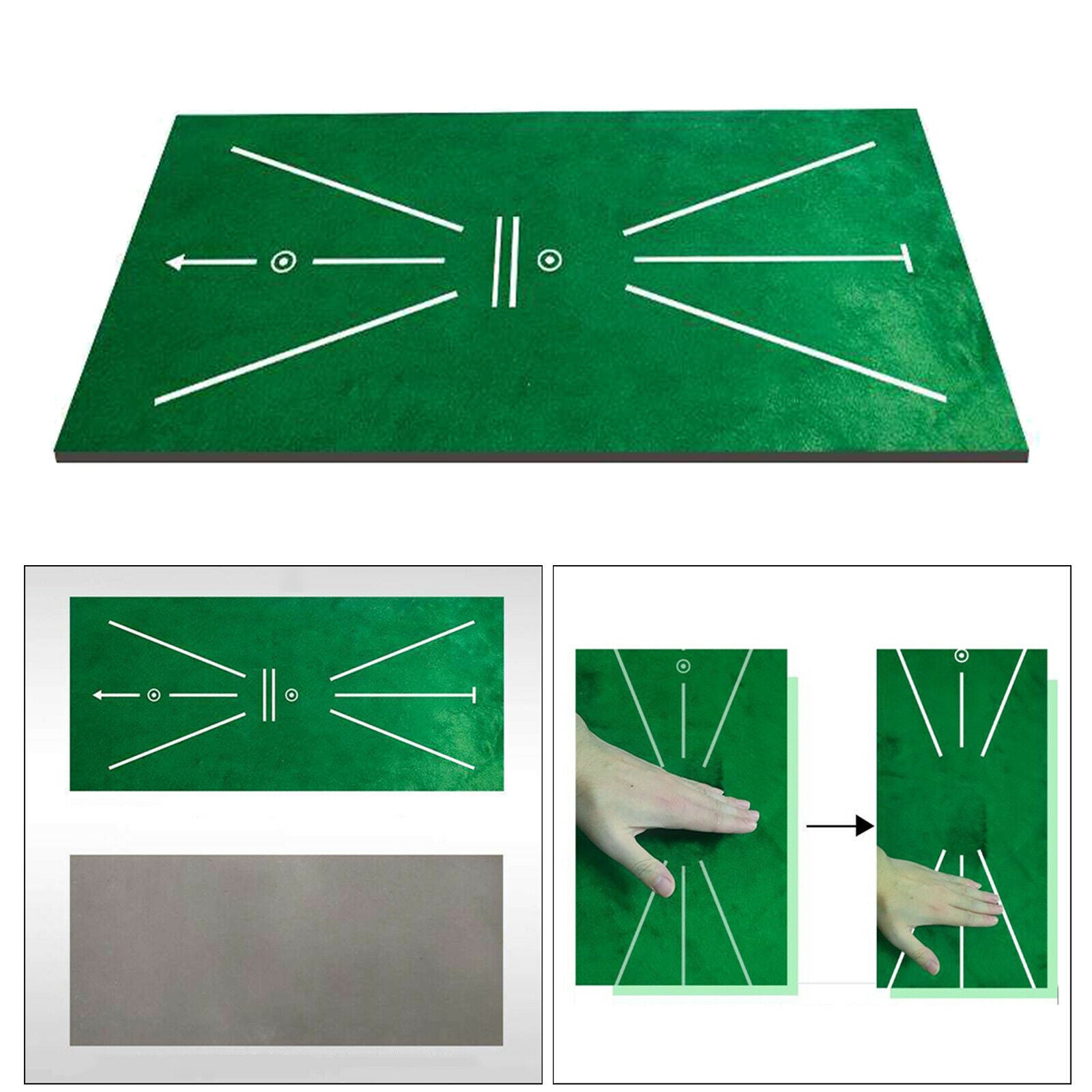 60x30cm Golf Training Mat Batting Practice Hitting Aid Game Pad Outdoor
