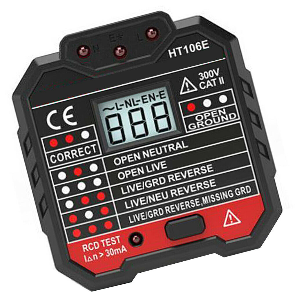 Backlight Display Power Strom Tester Socket Measure Board Meter HT106 E