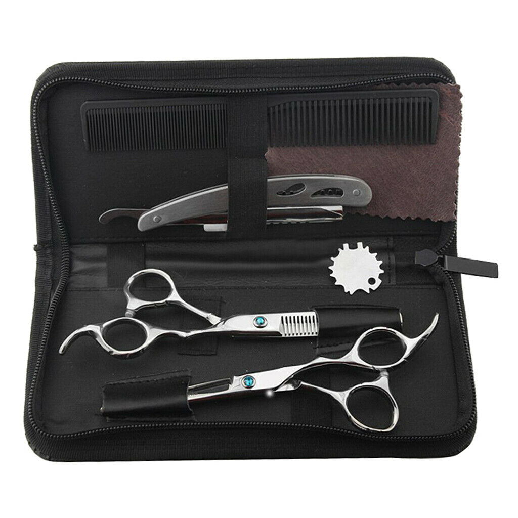 Barber Scissors Hairdressing Shears Hair Cutting Salon Razor Comb 7''