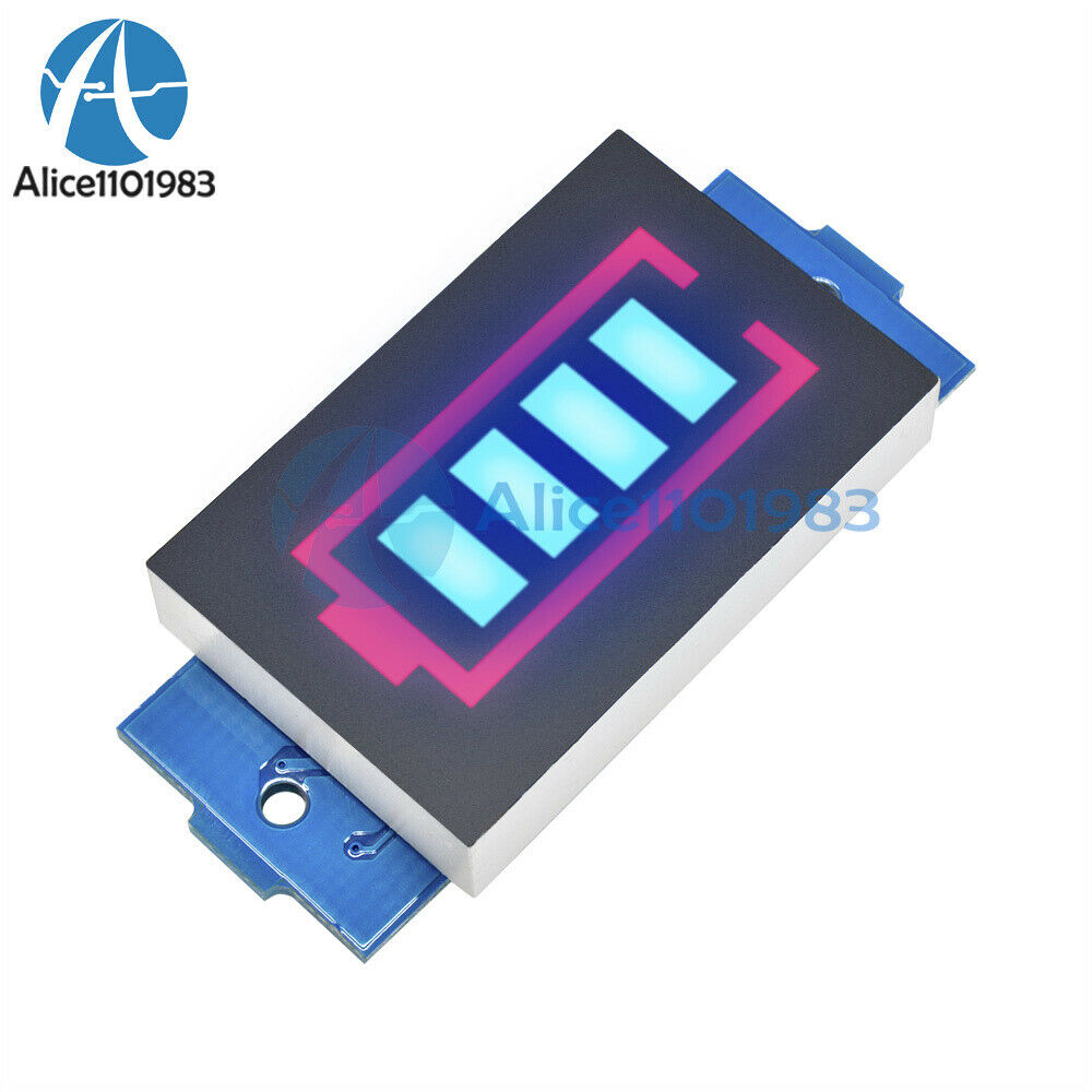 3S Lithium Battery Capacity Indicator Module 12.6V Blue Display Power Tester New