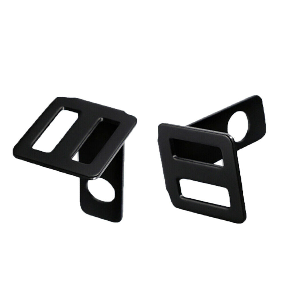 2x Black Universal Motorbike Turn Signal Relocater Holder Shock Bracket