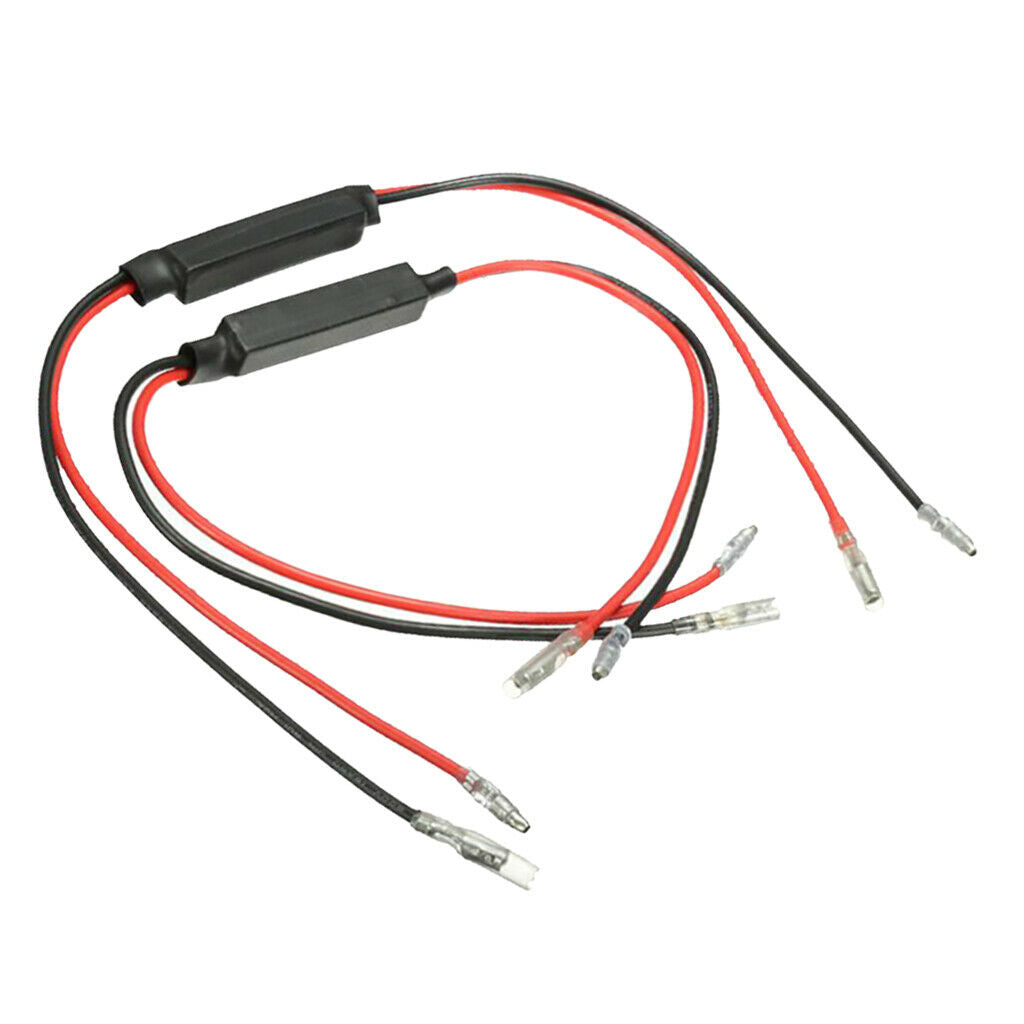 12V Universal Motorcyle LED Turn Signal Indicator Bulb Flasher Relay 10ohm