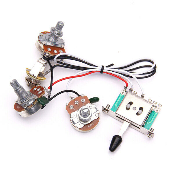 Wiring Harness 1V2T 1 Socket 5 Contacts for Electric Guitar