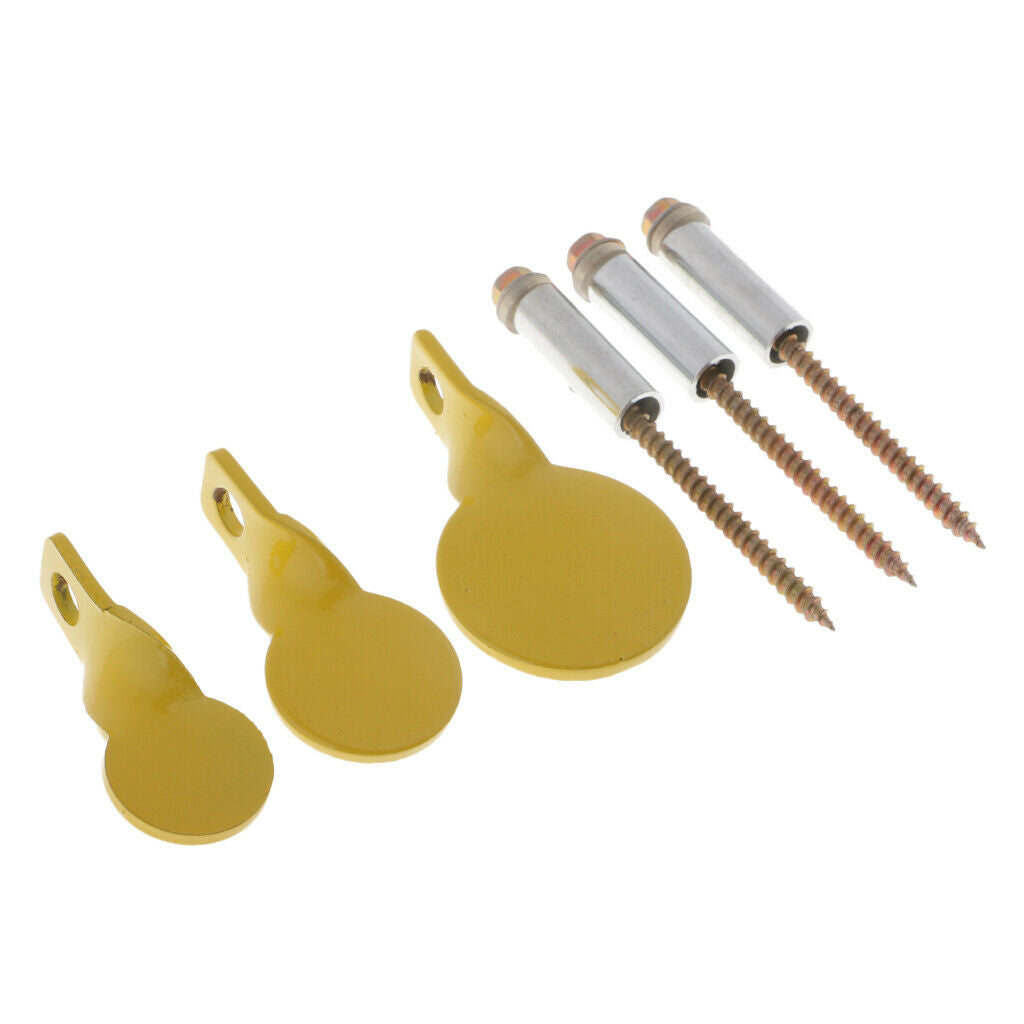 3Pcs Spinner Target Plinking Target Mixed Size Stick for Shooting Practice