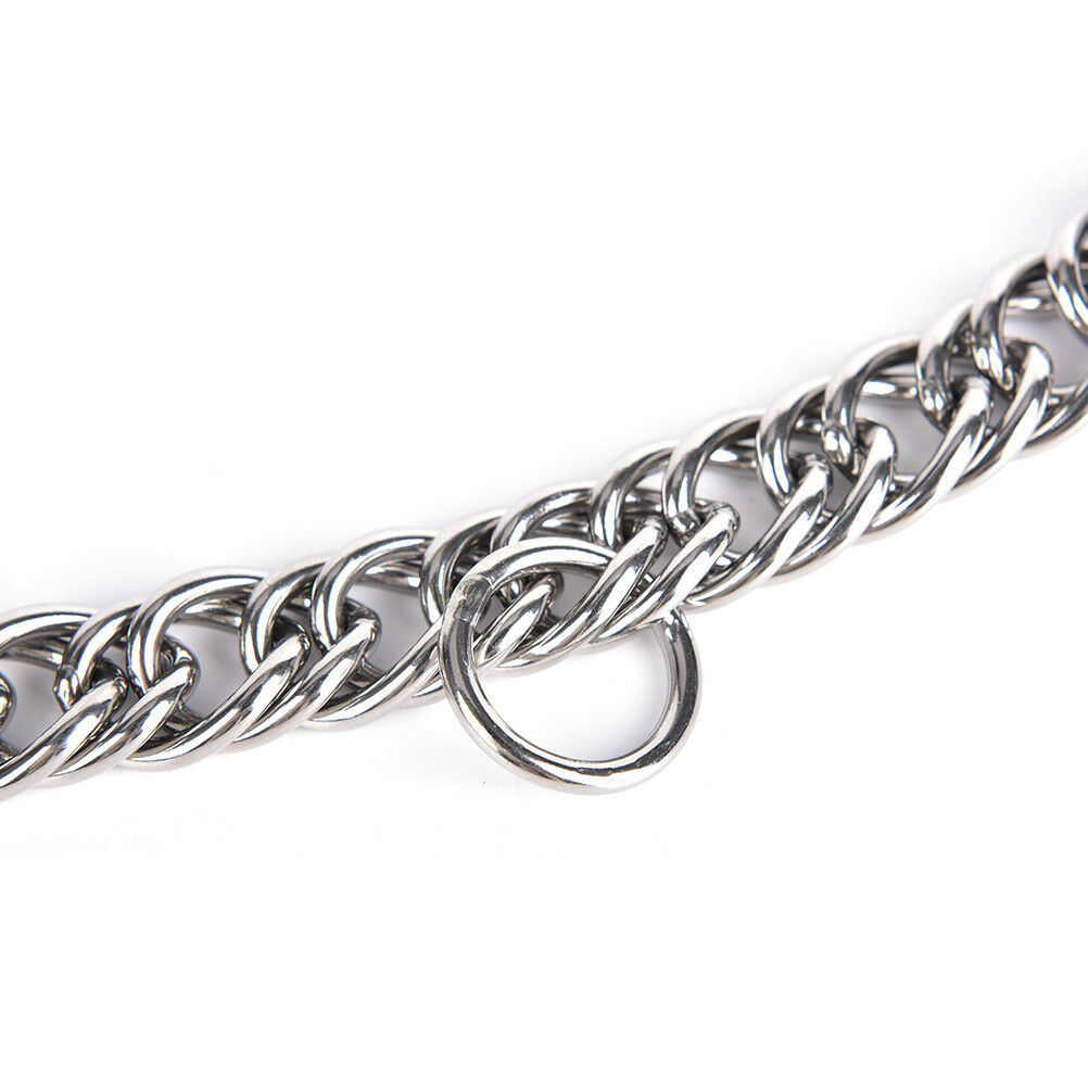 1pc stainless steel double link curb chain for horse bits pet Tt