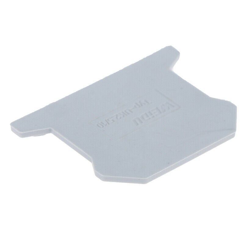 10Pcs D-UK2.5/10 2.5B Terminal Block End Cover Plate Din Rail Terminal E GvJ Fx