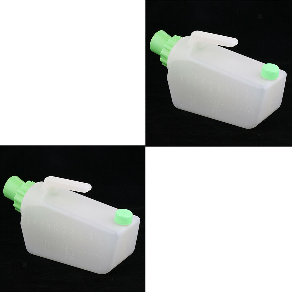 2X Elderly Patients Male Urinal Bottles Pee Bottle Night Drainage Containers