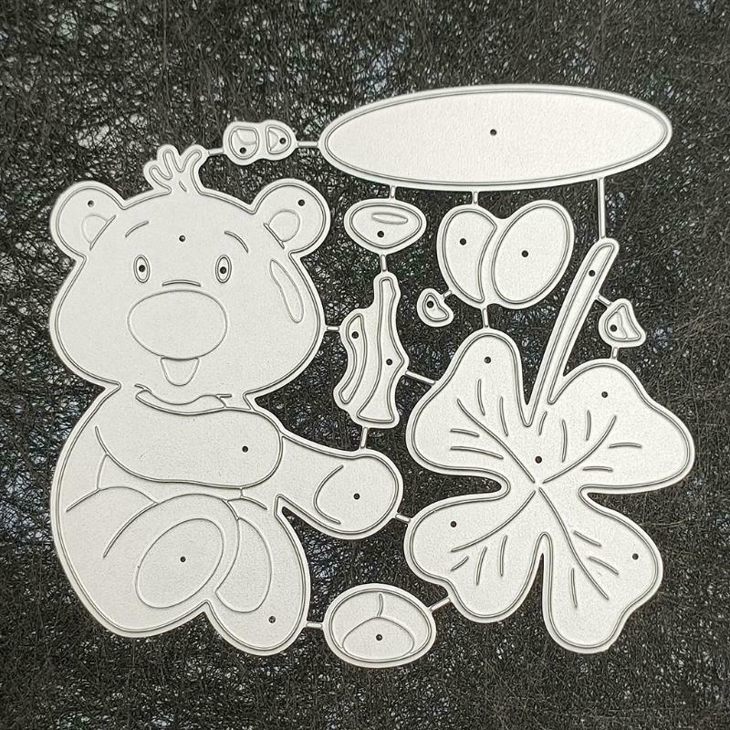 Bear Metal Cutting Dies Stencil Scrapbooking DIY Album Stamp Paper Card Mold Emb
