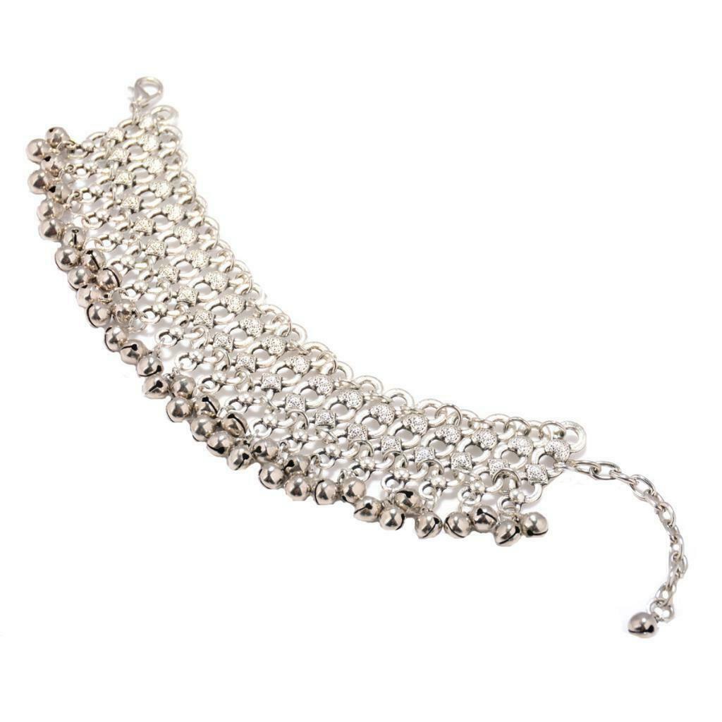 Retro Style Bohemian Tassel Bell Anklet Multi-layer Chain Bracelet Foot Jewelry