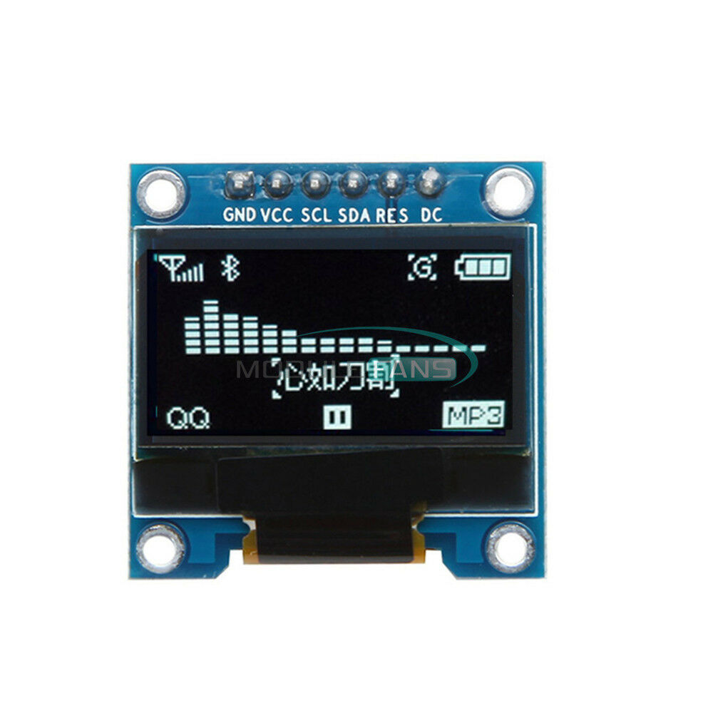 White 0.96" 6Pin OLED Display Module 12864 SPI&IIC I2C For Arduino Raspberry Pi