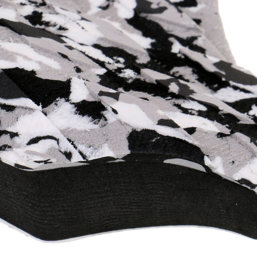 3 PIECES SURFBOARD TAIL PAD DECK GRIP TRACTION PAD NON SLIP Black CAMOUFLAGE