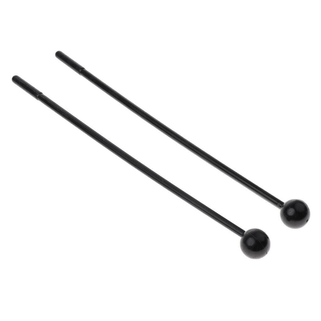 2x Children Plastic Beat Percussion Mallet Instrument Parts Early Toys Black