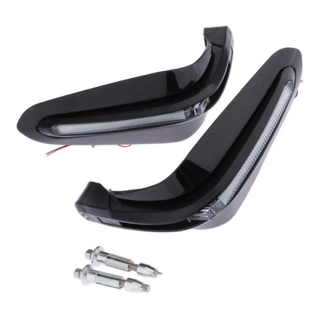 1 Pair Motorcycle Handguard LED Light ABS Dirt Bike Motorcycle Protector