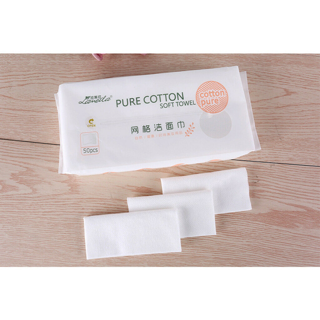 100 Pack Fabric Washcloth for All Skin Types Dry Wipes for Spa Salon Travel