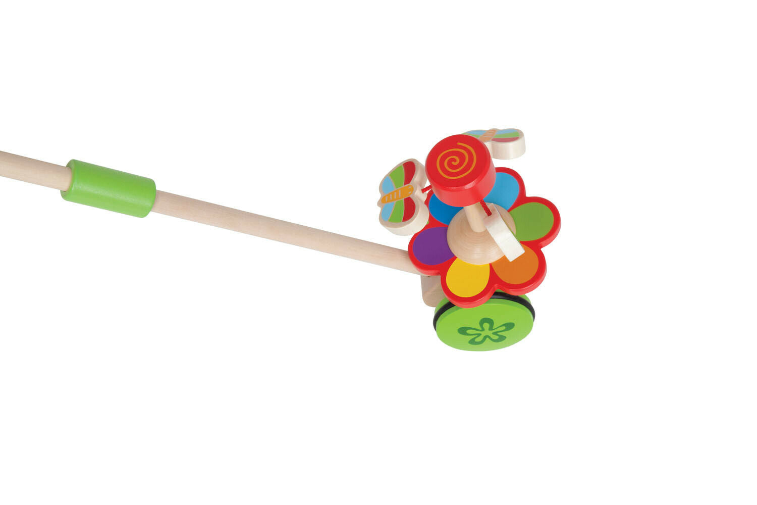 E0341 HAPE Dancing Butterflies Wooden Push Pull [Push & Pull] Baby Toddler 12M+